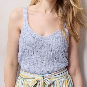 LC Lauren Conrad Metallic Sweater Cami